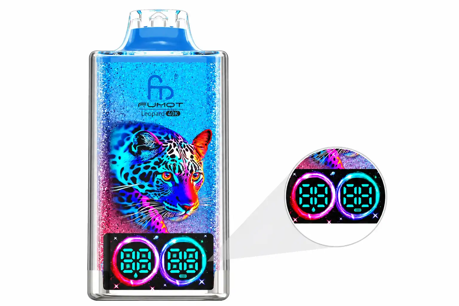 fumot tornado vape leopard 40k led indicator